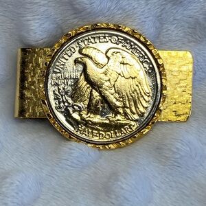 Walking Liberty Half Dollar Coin Money / Credit Card Clip